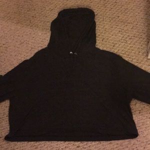 A cropped long sleeve shirt